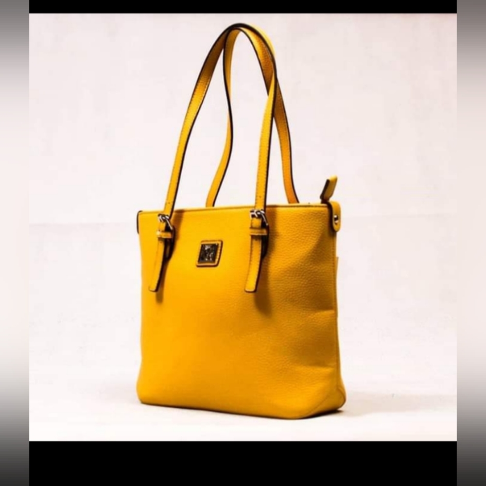 Anne Klein bag, yellow gold color